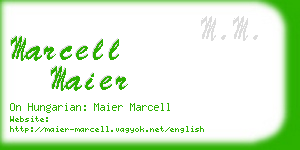 marcell maier business card